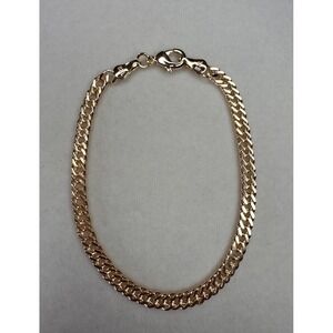 14k Yellow Gold Filled Tarnish-Resist 7" Chain Bracelet 3mm New Braided